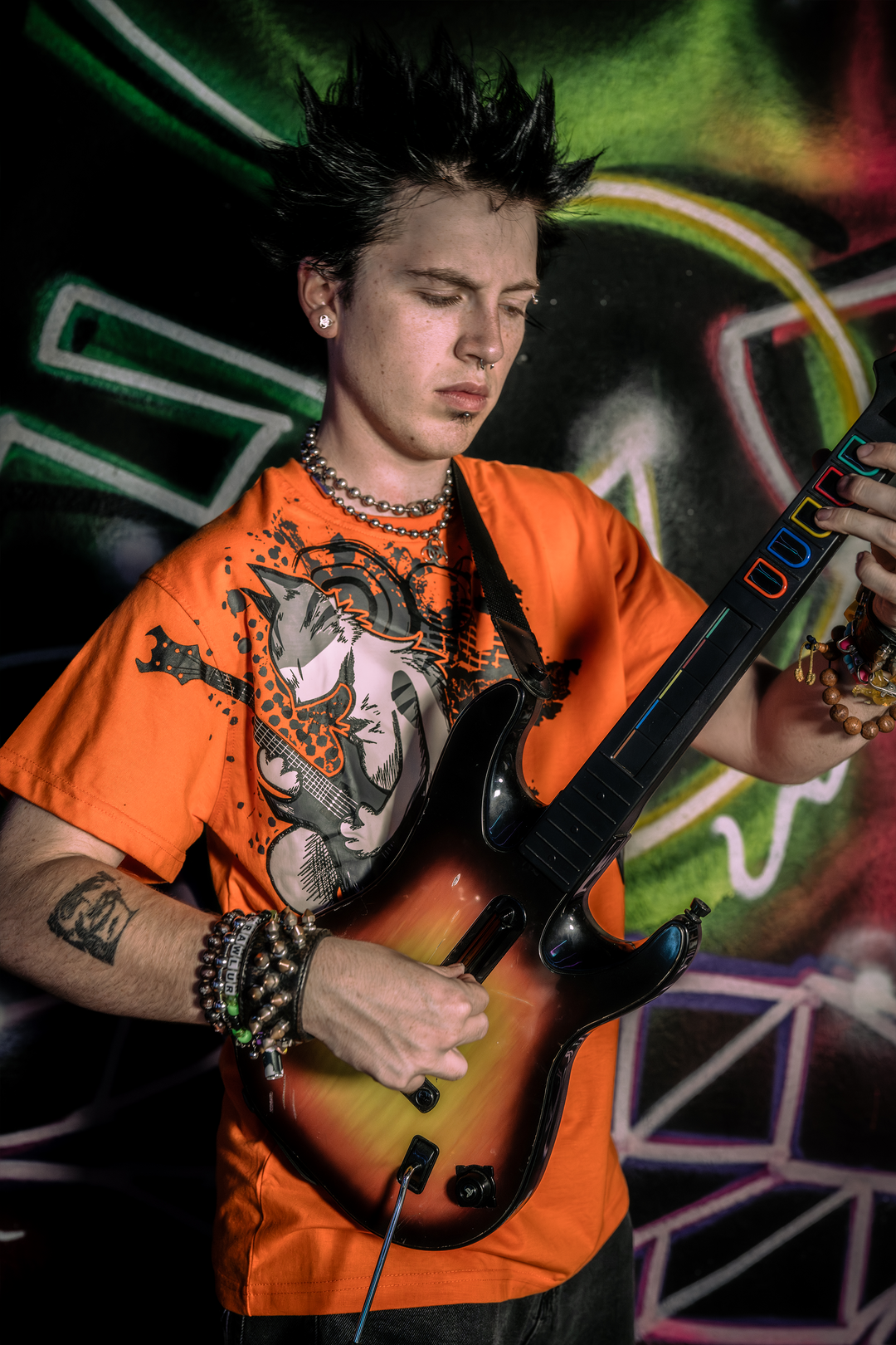 "AMMOCAT RIFF" TEE (ORANGE)