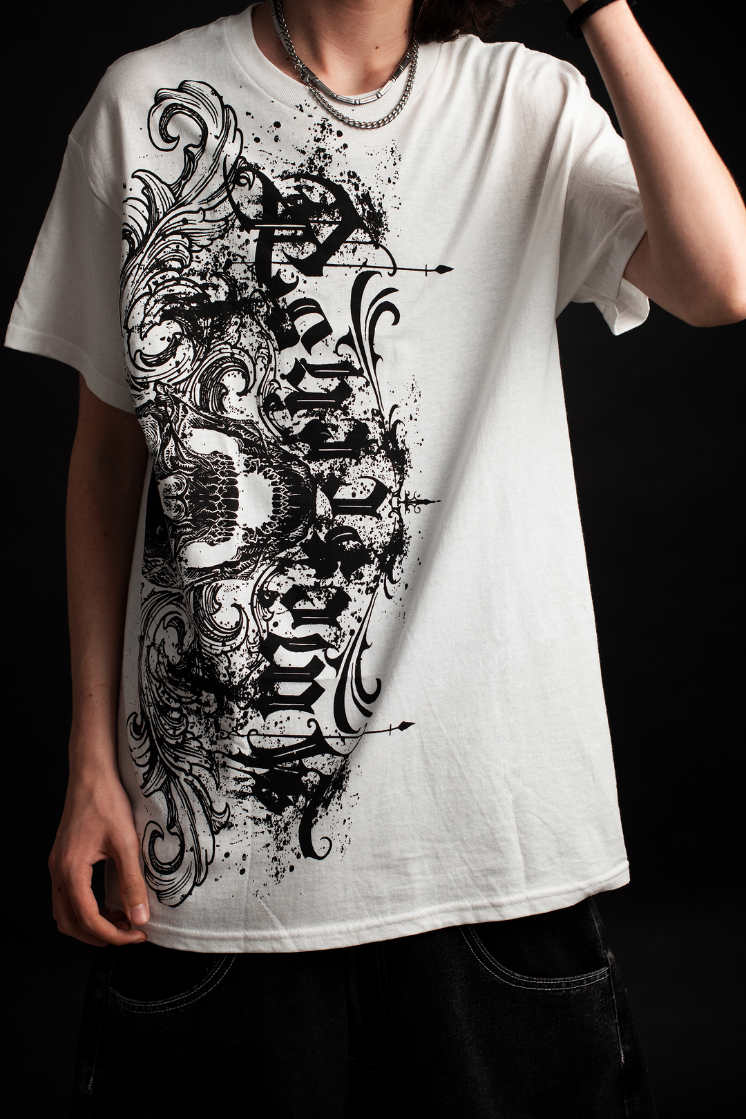"STAINED" T-SHIRT - WHITE