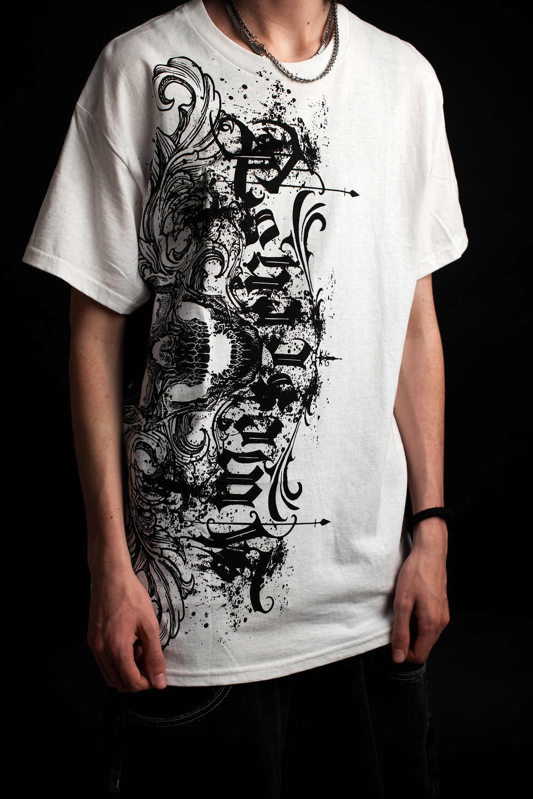 "STAINED" T-SHIRT - WHITE