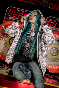 "DAZED" PATTERN HOODIE