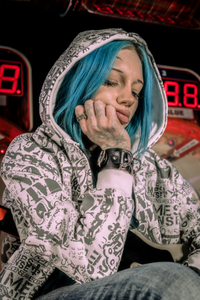 "DAZED" PATTERN HOODIE