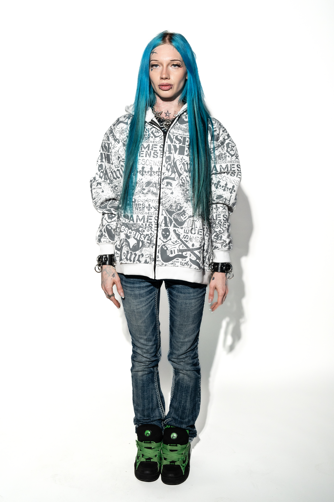 "DAZED" PATTERN HOODIE
