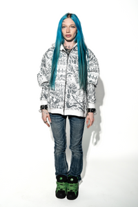 "DAZED" PATTERN HOODIE