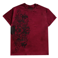 "STAINED" T-SHIRT - GARNET RED [PRE-ORDER]