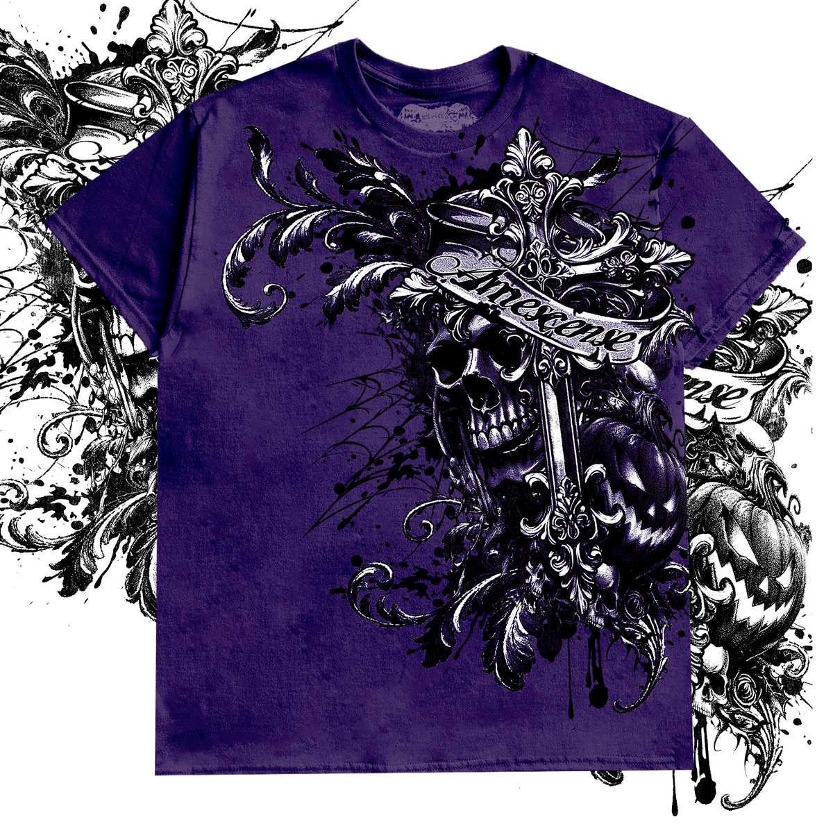 "HALLOW'S EVE" T-SHIRT (PURPLE)