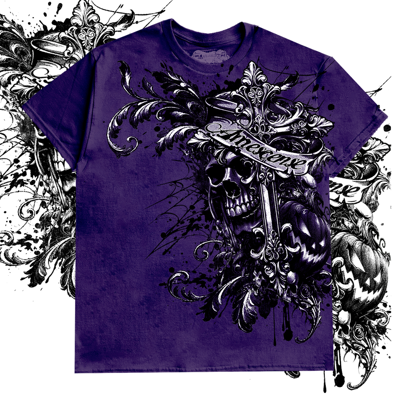 "HALLOW'S EVE" T-SHIRT (PURPLE)