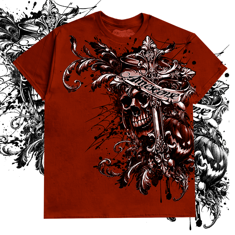 "HALLOW'S EVE" T-SHIRT (RED)