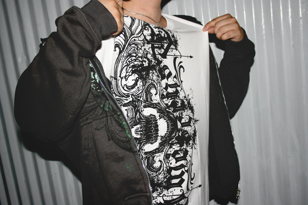 "STAINED" T-SHIRT - WHITE