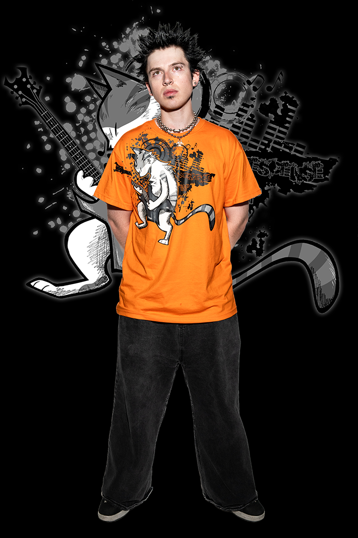 "AMMOCAT RIFF" TEE (ORANGE)
