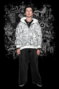"DAZED" PATTERN HOODIE