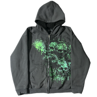 "GOUGE" HEAVYWEIGHT ZIP-UP