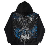 "VERSUS" ZIP-UP HOODIE