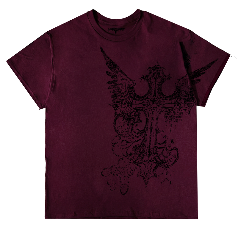 "ENIGMA" T-SHIRT - MAROON [PRE-ORDER]