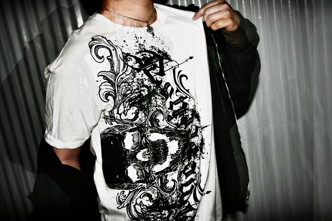 "STAINED" T-SHIRT - WHITE
