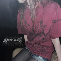 "ENIGMA" T-SHIRT - MAROON [PRE-ORDER]