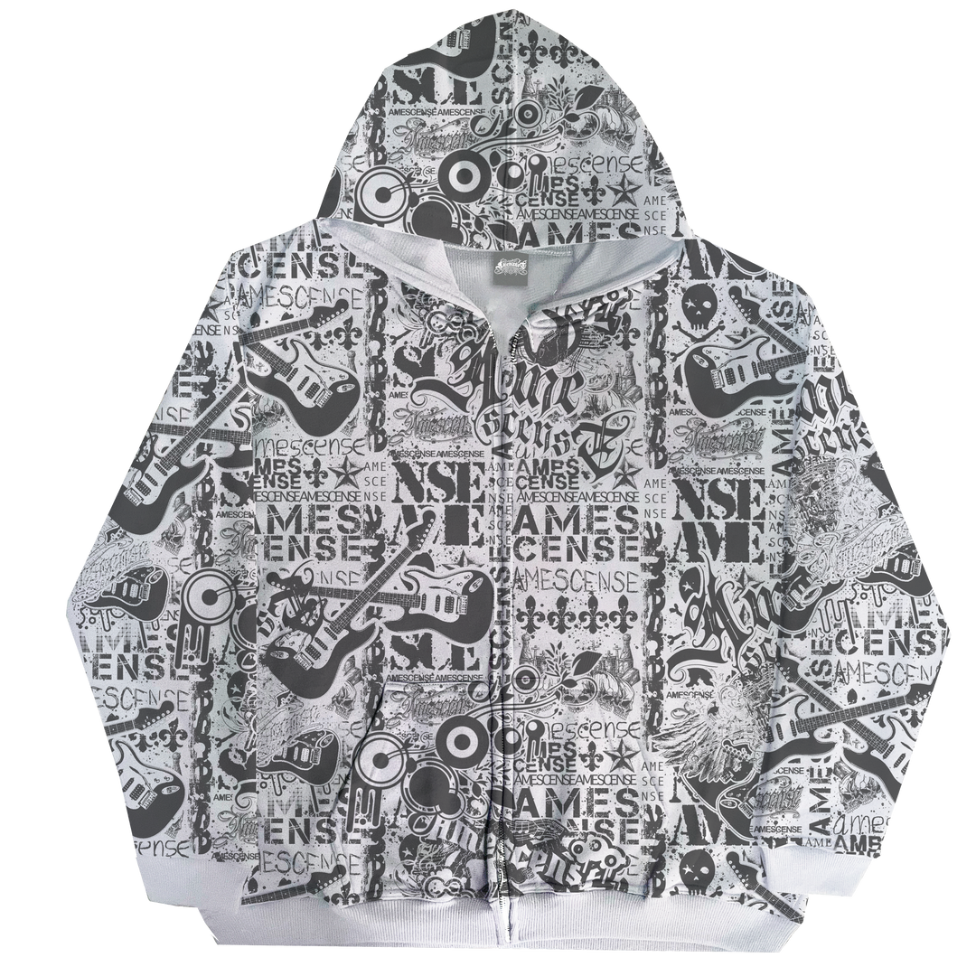 "DAZED" PATTERN HOODIE