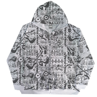 "DAZED" PATTERN HOODIE